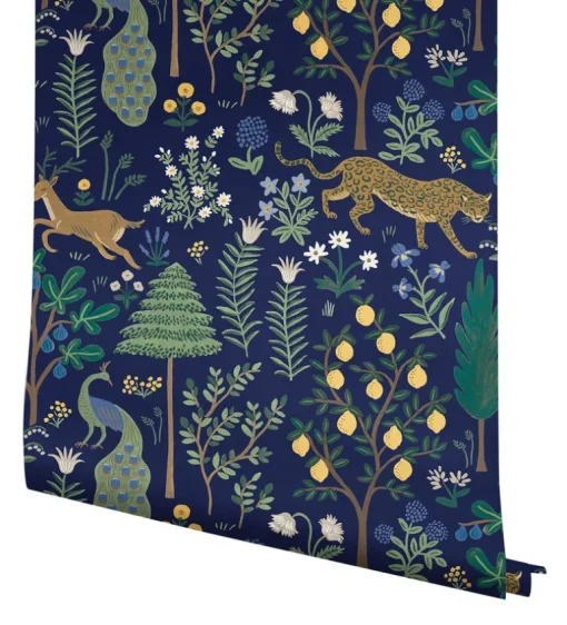 Rifle Paper Co. Menagerie Peel & Stick Wallpaper - Blue