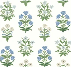 Rifle Paper Co. Mughal Rose Wallpaper - White & Purple