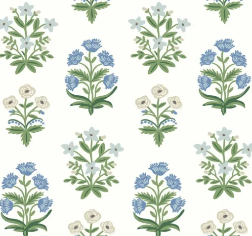 Rifle Paper Co. Mughal Rose Wallpaper - White & Purple