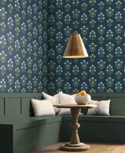 Rifle Paper Co. Mughal Rose Wallpaper - Blue