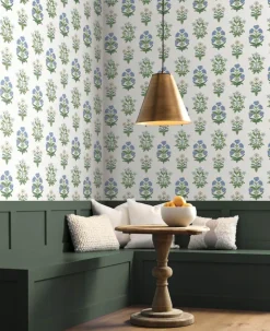 Rifle Paper Co. Mughal Rose Wallpaper - White & Purple