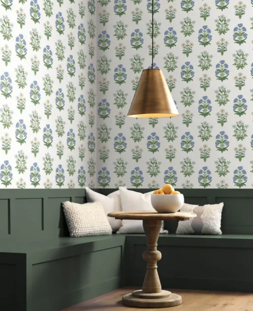 Rifle Paper Co. Mughal Rose Wallpaper - White & Purple