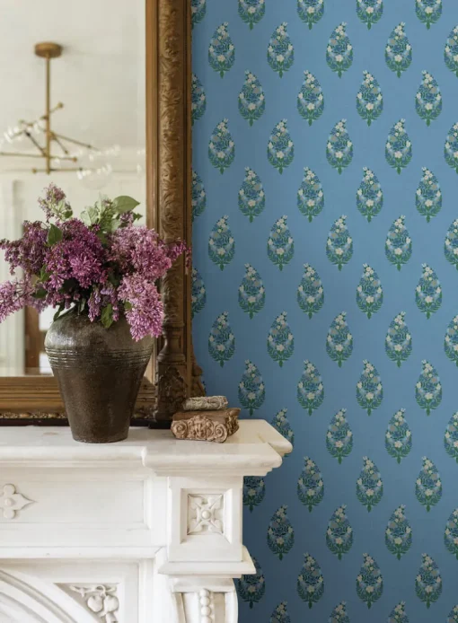 Rifle Paper Co. Paisley Wallpaper - Blue