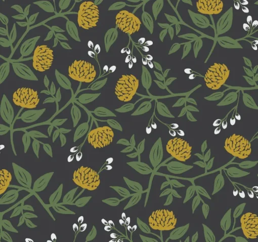 Rifle Paper Co. Peonies Wallpaper - Black & Gold