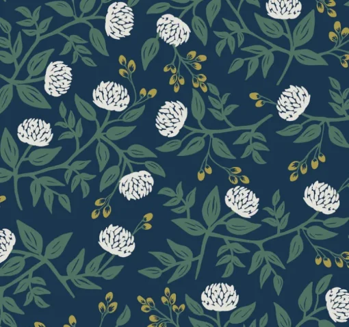 Rifle Paper Co. Peonies Wallpaper - Navy Blue