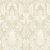 Rifle Paper Co. Pineapple Damask Wallpaper - Linen