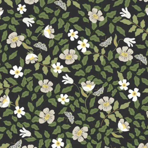 Rifle Paper Co. Primrose Peel & Stick Wallpaper - Black