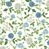 Rifle Paper Co. Roses Wallpaper - Blue