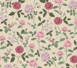 Rifle Paper Co. Roses Wallpaper - Linen