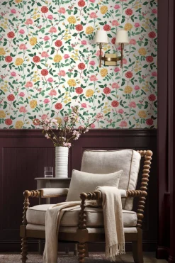 Rifle Paper Co. Roses Wallpaper - Blush