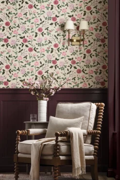 Rifle Paper Co. Roses Wallpaper - Linen