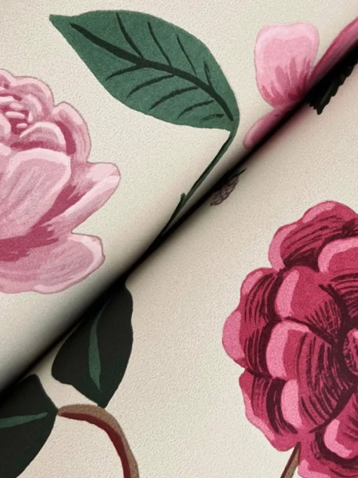 Rifle Paper Co. Roses Wallpaper - Linen