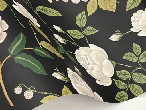 Rifle Paper Co. Roses Wallpaper - Black