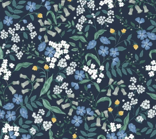 Rifle Paper Co. Sweetbrier Peel & Stick Wallpaper - Navy
