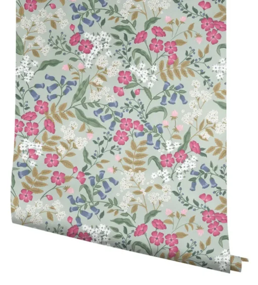 Rifle Paper Co. Sweetbrier Peel & Stick Wallpaper - Mint