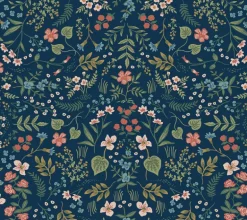Rifle Paper Co. Wildwood Peel & Stick Wallpaper - Navy