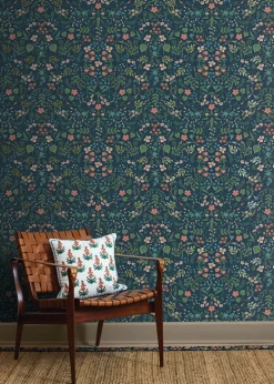 Rifle Paper Co. Wildwood Peel & Stick Wallpaper - Navy