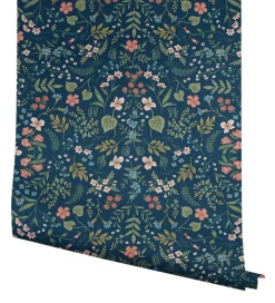 Rifle Paper Co. Wildwood Peel & Stick Wallpaper - Navy