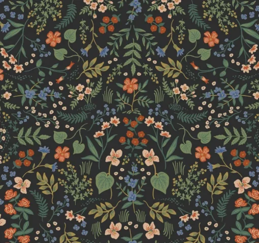 Rifle Paper Co. Wildwood Wallpaper - Black