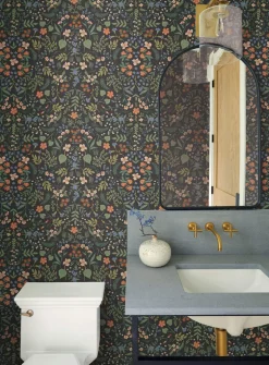Rifle Paper Co. Wildwood Wallpaper - Black