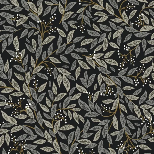 Rifle Paper Co. Willowberry Peel & Stick Wallpaper - Black