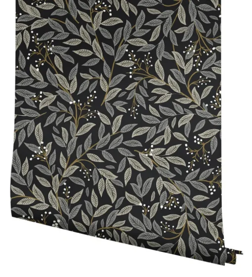 Rifle Paper Co. Willowberry Peel & Stick Wallpaper - Black