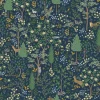 Rifle Paper Co. Woodland Peel & Stick Wallpaper - Navy