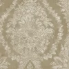 Ronald Redding 24 Karat Charleston Damask Wallpaper - Bronze