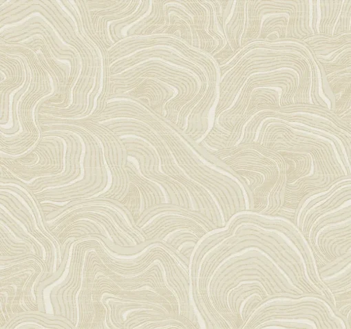 Ronald Redding 24 Karat Geodes Wallpaper - Cream