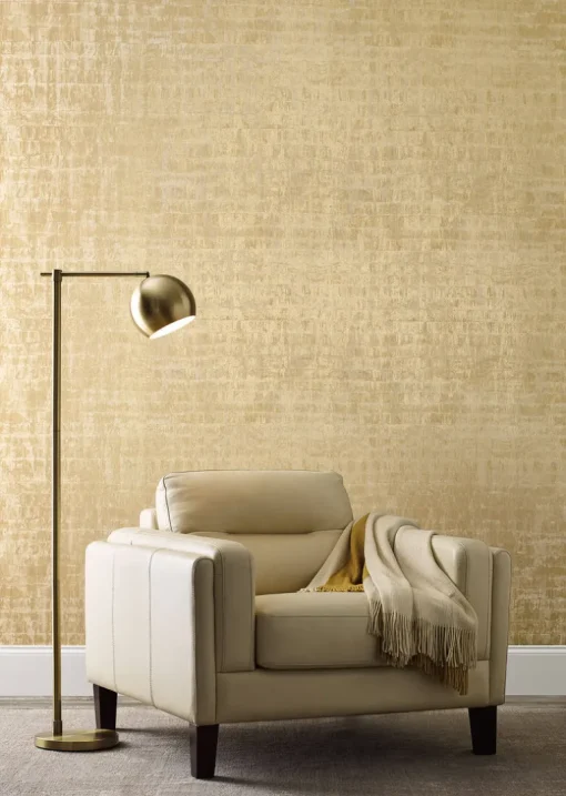 Ronald Redding 24 Karat Liquid Metal Wallpaper - Gold