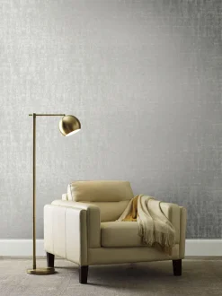 Ronald Redding 24 Karat Liquid Metal Wallpaper - Silver