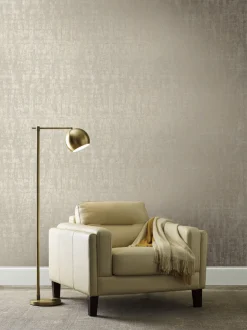 Ronald Redding 24 Karat Liquid Metal Wallpaper - Taupe