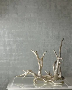 Ronald Redding 24 Karat Liquid Metal Wallpaper - Silver