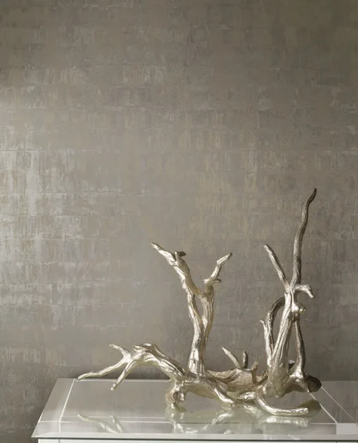 Ronald Redding 24 Karat Liquid Metal Wallpaper - Taupe