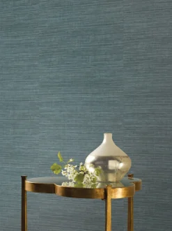 Ronald Redding 24 Karat Silk Elegance Wallpaper - Dark Blue