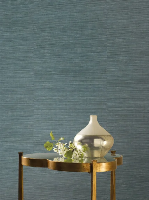 Ronald Redding 24 Karat Silk Elegance Wallpaper - Dark Blue