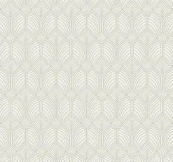 Ronald Redding Arts & Crafts Craftsman Wallpaper - Grey