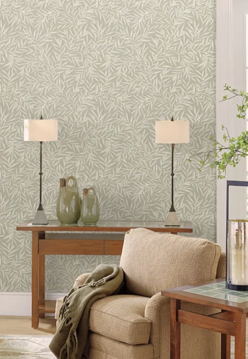 Ronald Redding Arts & Crafts Rowan Wallpaper - Neutral