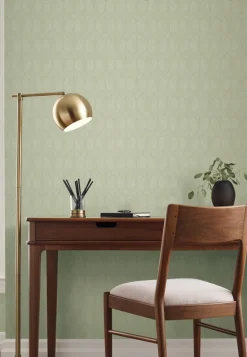 Ronald Redding Arts & Crafts Craftsman Wallpaper - Green