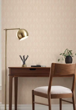 Ronald Redding Arts & Crafts Craftsman Wallpaper - Blush