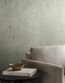 Ronald Redding Arts & Crafts Burnished Patina Wallpaper - Silver