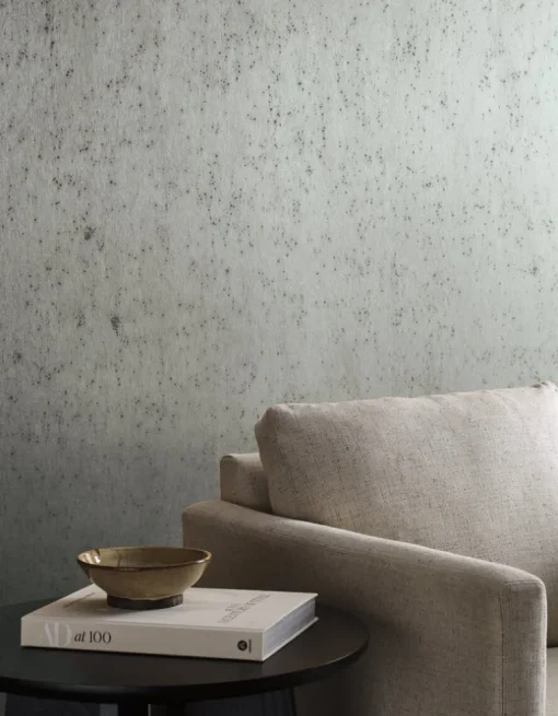 Ronald Redding Arts & Crafts Burnished Patina Wallpaper - Light Silver