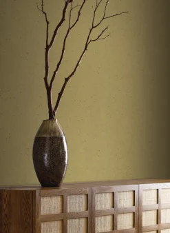 Ronald Redding Arts & Crafts Burnished Patina Wallpaper - Metallic Beige