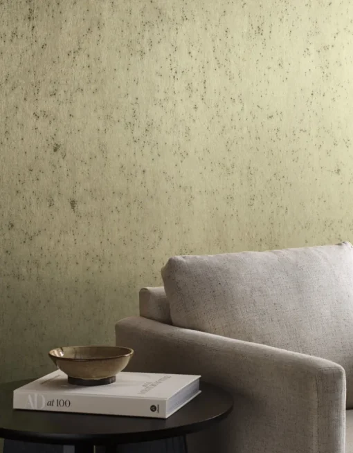 Ronald Redding Arts & Crafts Burnished Patina Wallpaper - Beige