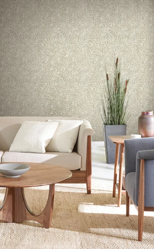 Ronald Redding Arts & Crafts Rowan Wallpaper - Neutral