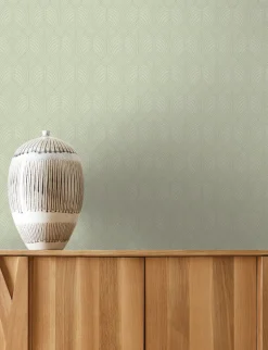 Ronald Redding Arts & Crafts Craftsman Wallpaper - Green