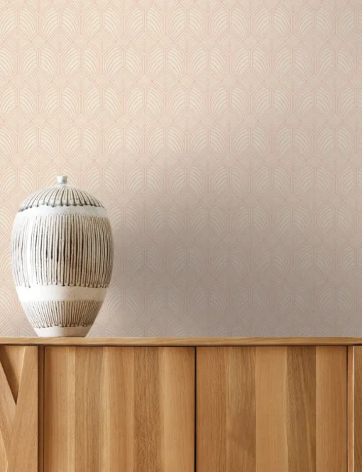 Ronald Redding Arts & Crafts Craftsman Wallpaper - Blush