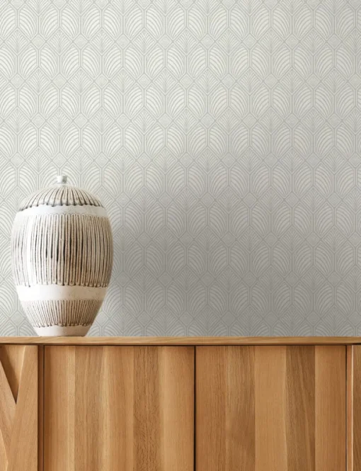 Ronald Redding Arts & Crafts Craftsman Wallpaper - Grey