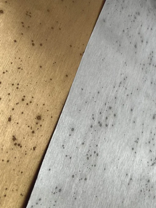 Ronald Redding Arts & Crafts Burnished Patina Wallpaper - Light Silver