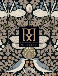 Ronald Redding Arts & Crafts Burnished Patina Wallpaper - Light Silver